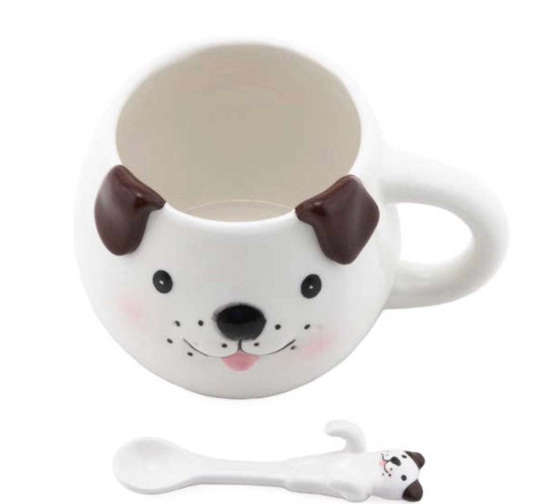 Tea (coffee) Mug with Spoon 16oz