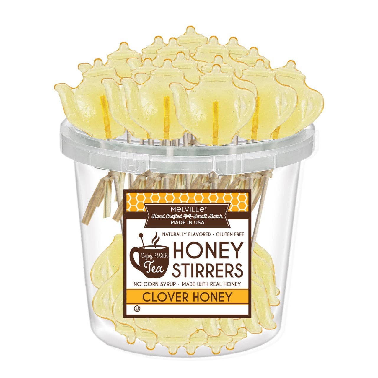 Teapot Clover Honey Stirrers