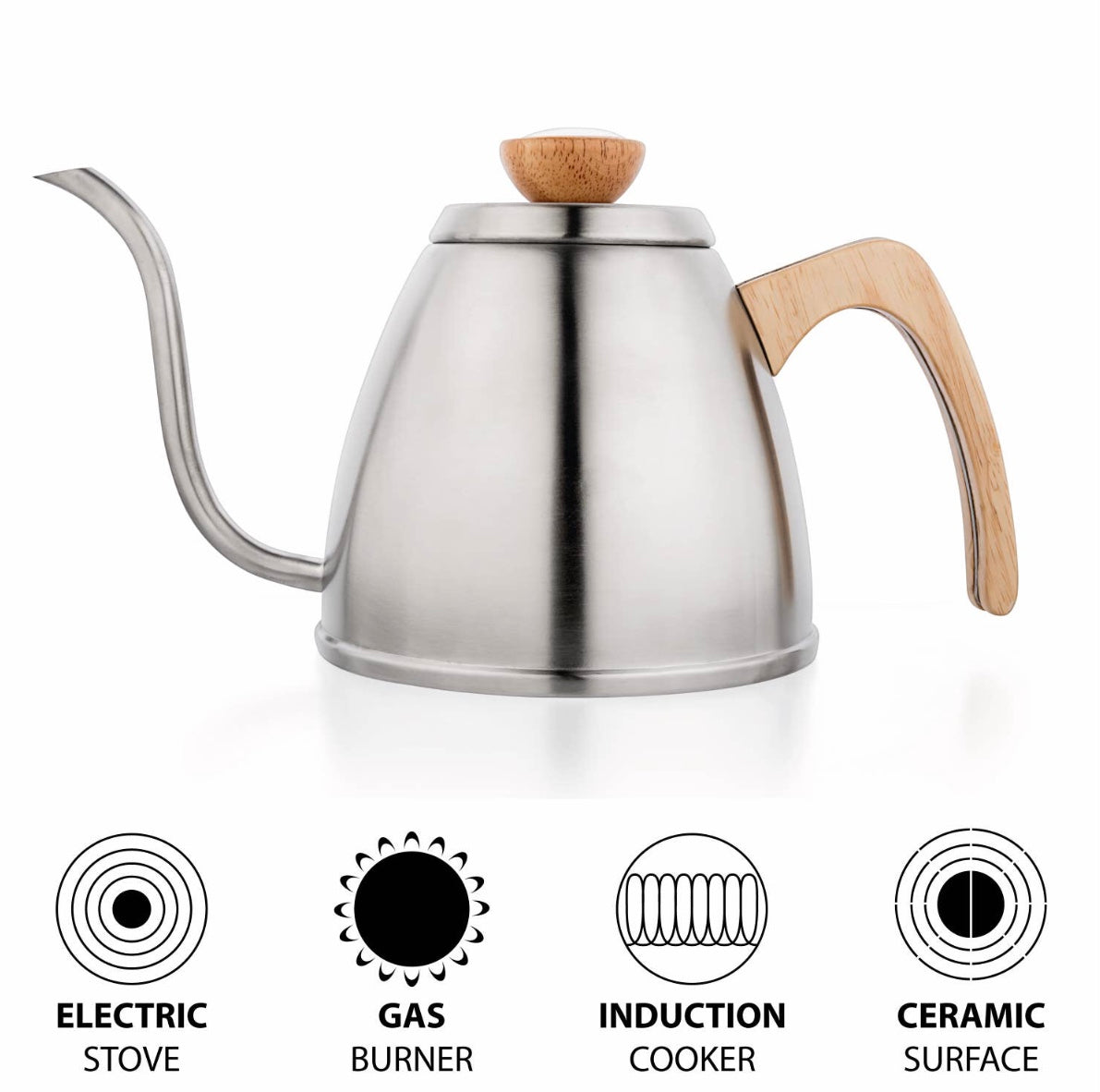 Stainless Steel Gooseneck Kettle 40 oz