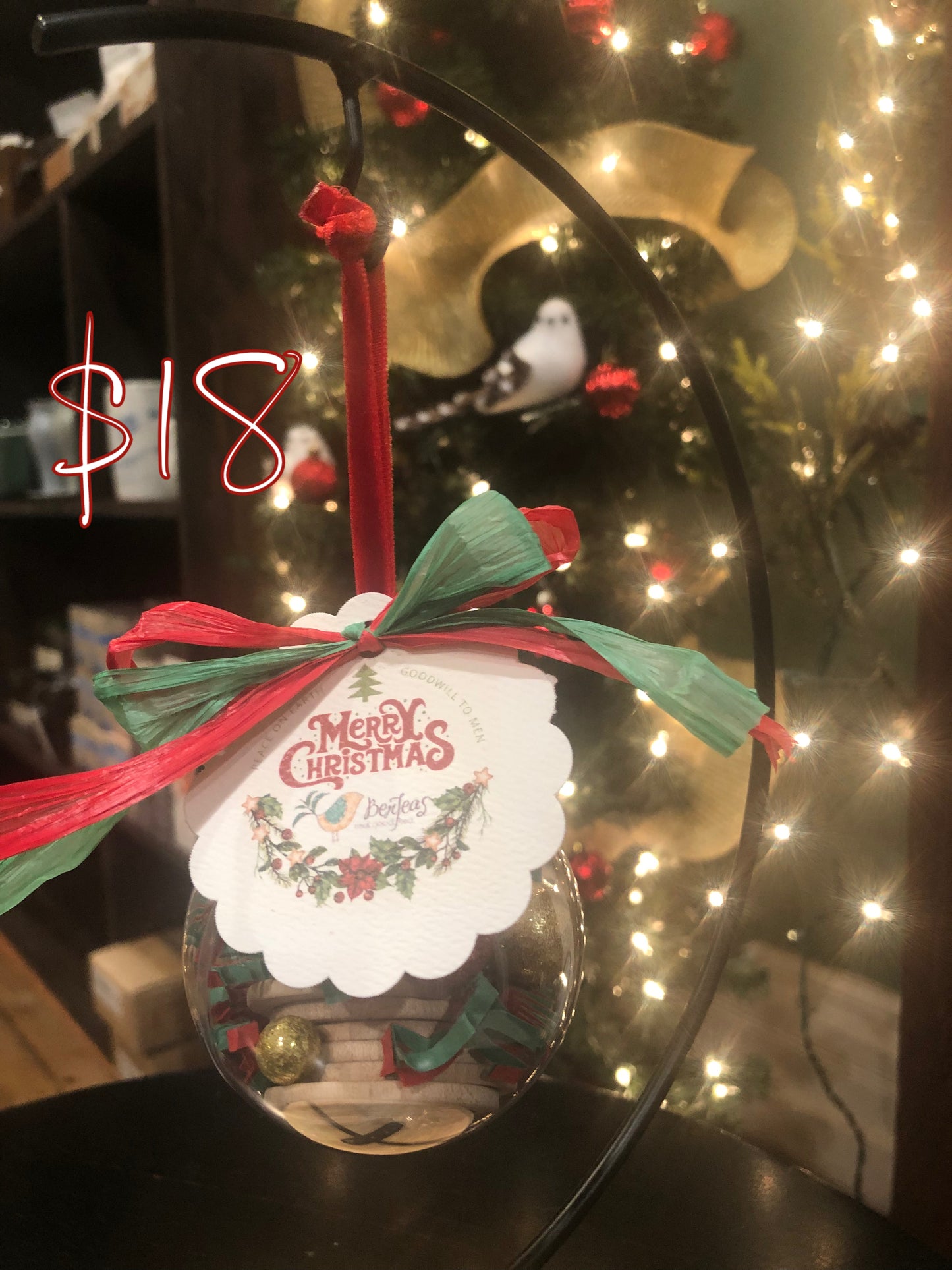 Tea Token Christmas Ornament