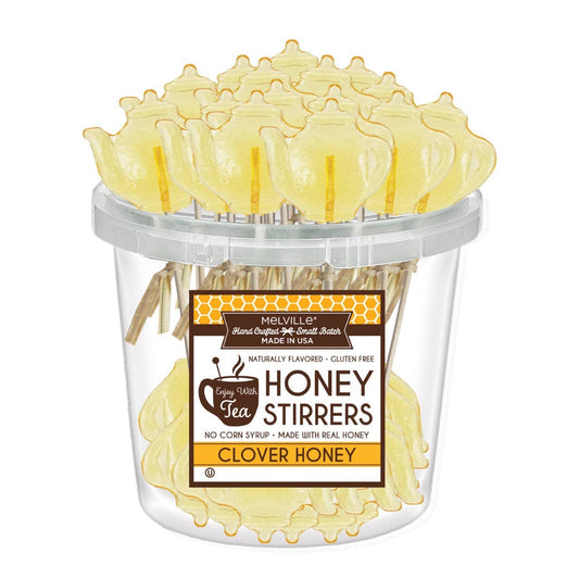 Teapot Clover Honey Stirrers
