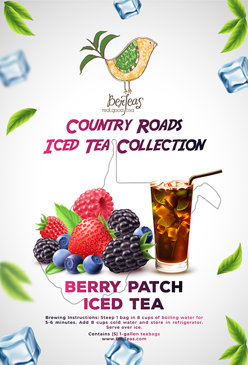 Country Roads Iced Tea Collection: Berry Patch -  (10) 1 gallon tea bags