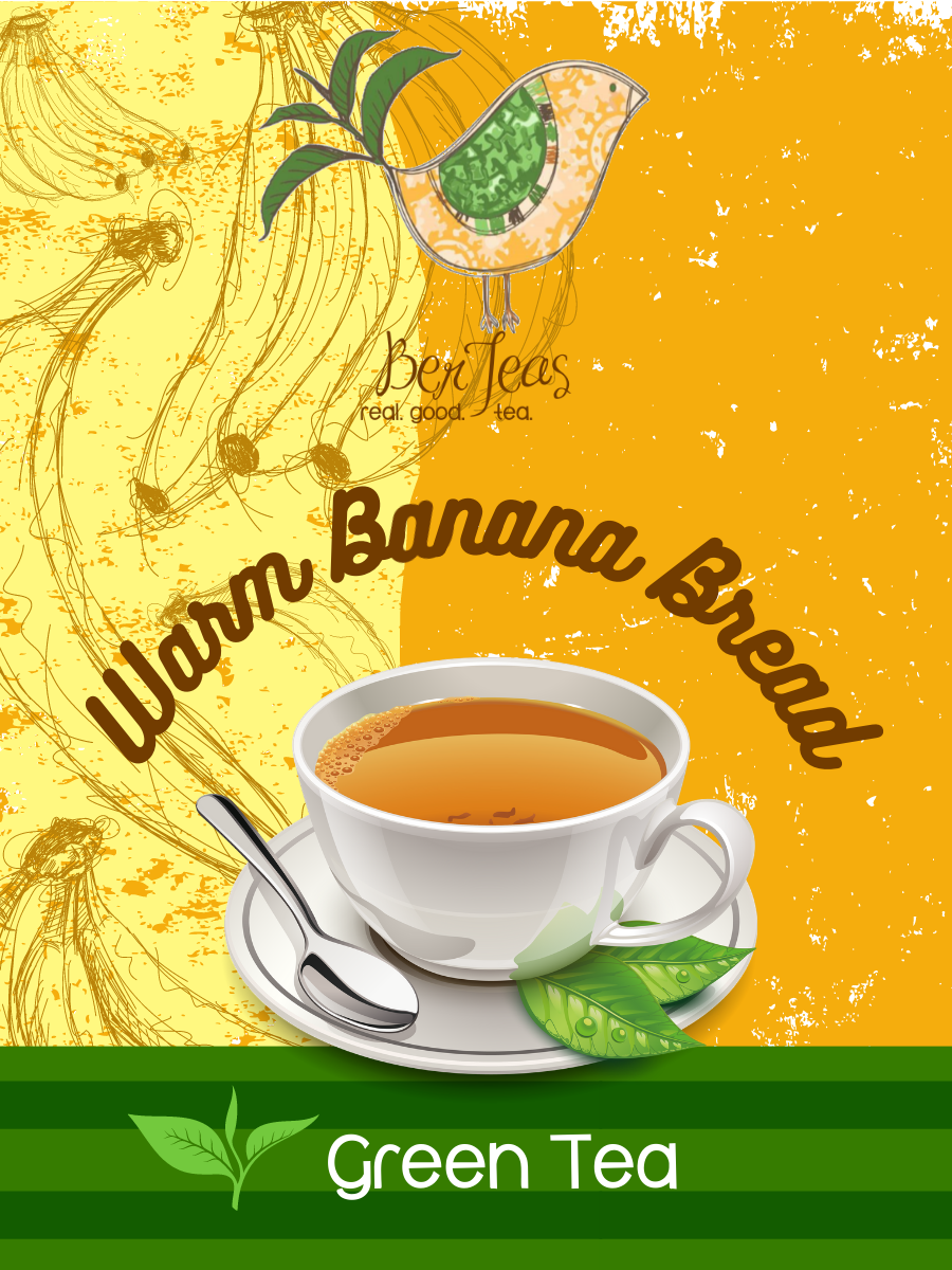 Warm Banana Bread Green Tea