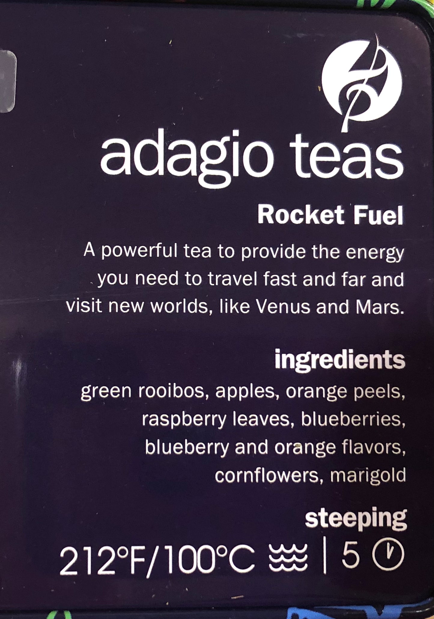 Rocket Fuel Children Tea Tin