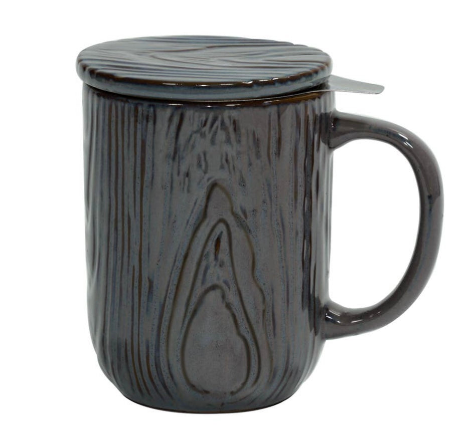 Wood Grain Infuser Mug