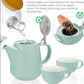 T42 - Tea for Two Porcelain Teapot & 2 Cups Set 27 fl. Oz