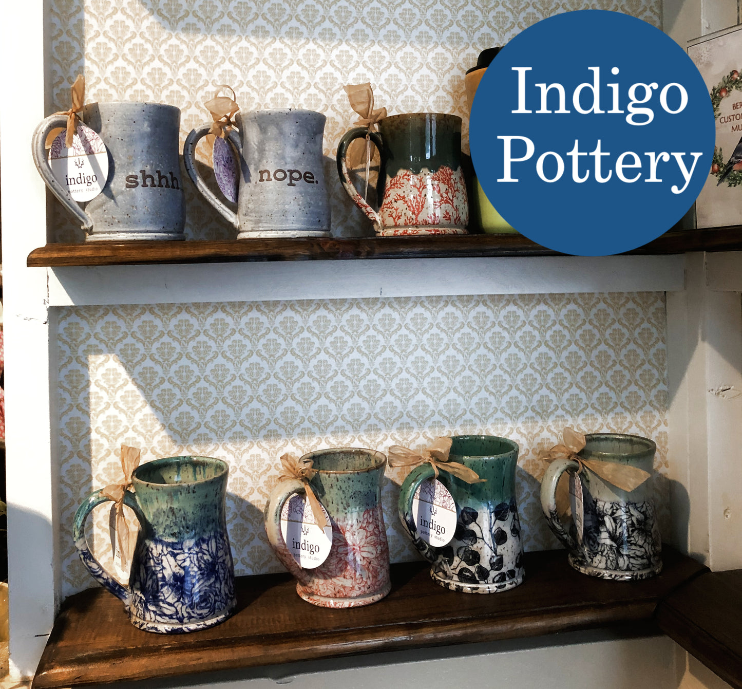 Indigo Pottery Studio Mugs