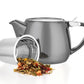 Pluto Grey Porcelain Teapot with Infuser 18.2 oz